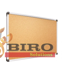 Tablă din plută 100x200 cm, ramă aluminiu, ELEGANT